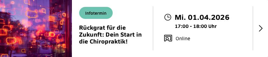 Rückgrat für die Zukunft: Dein Start in die Chiropraktik!